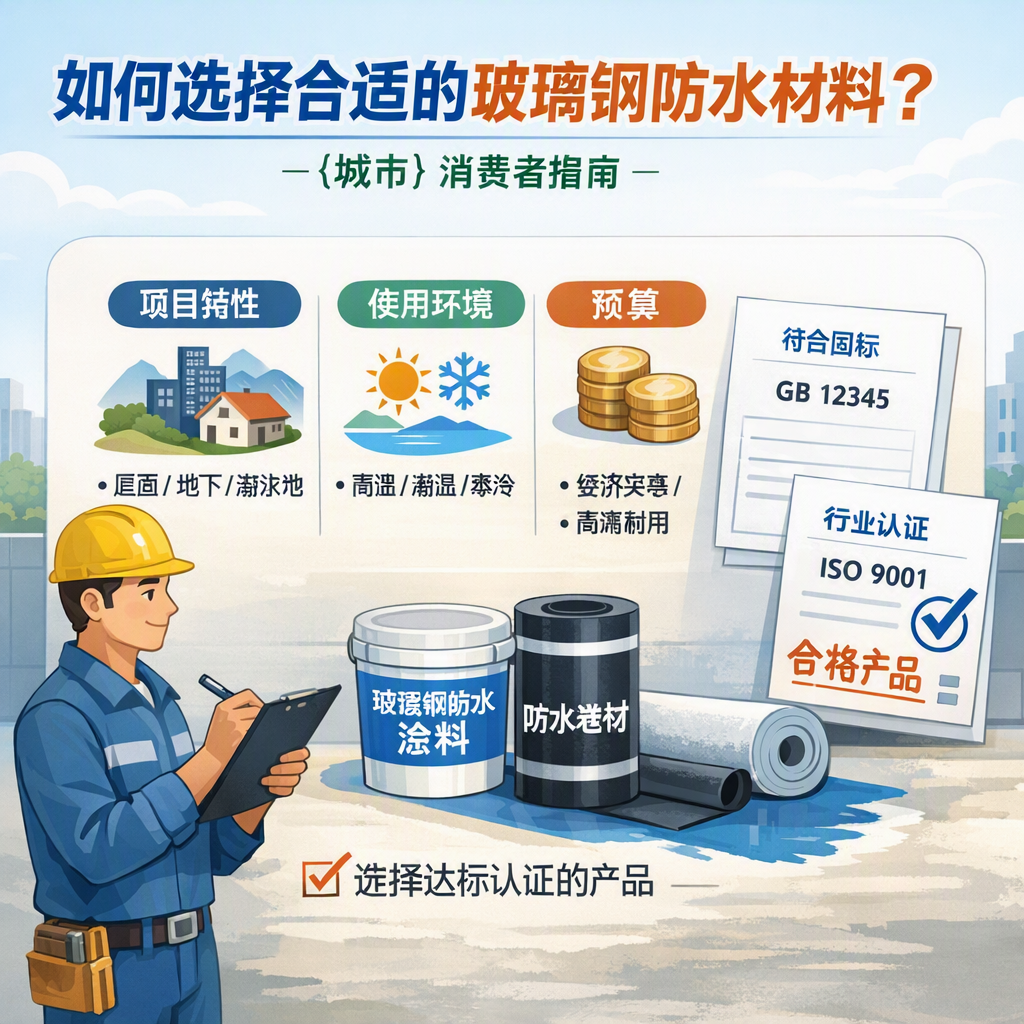 如何判定玻璃钢防水材料的合格标准? 果洛 消费者指南